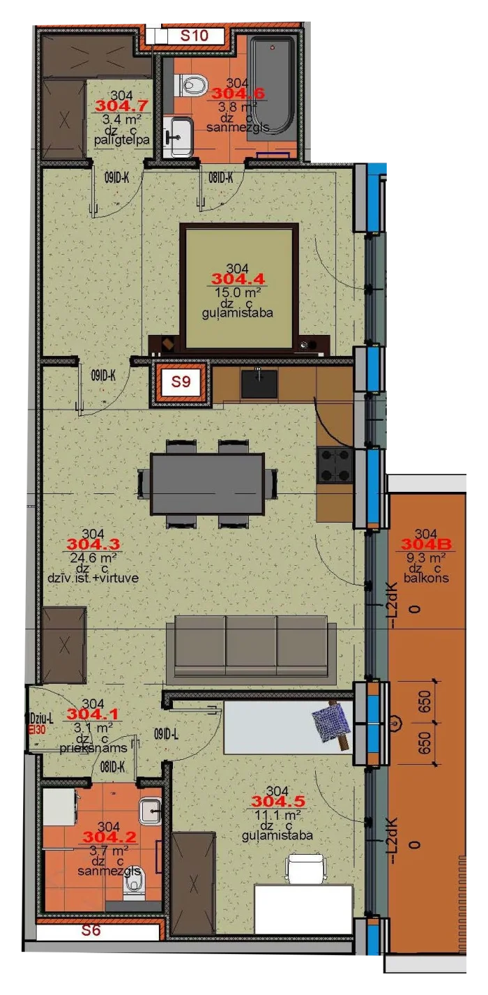 Квартира 304