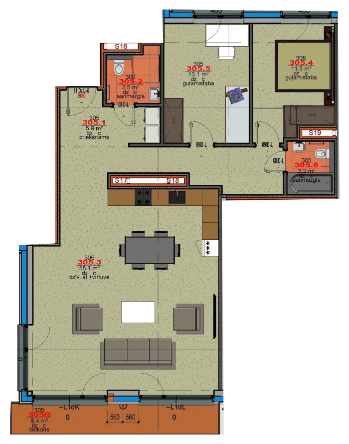 Квартира 305